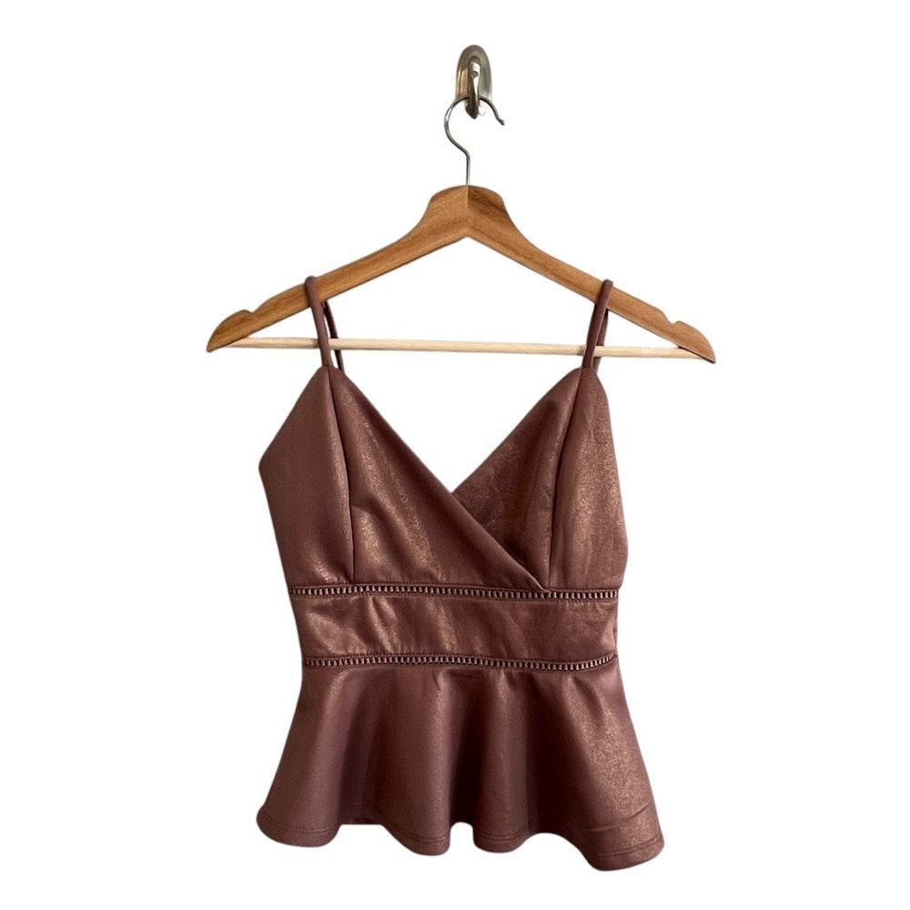 Trixxi Womens Y2K Babydoll Top Size S Fairy Grunge Metal Festival Peplum
